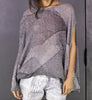 CLOUD top- silk gauze - Mesh print